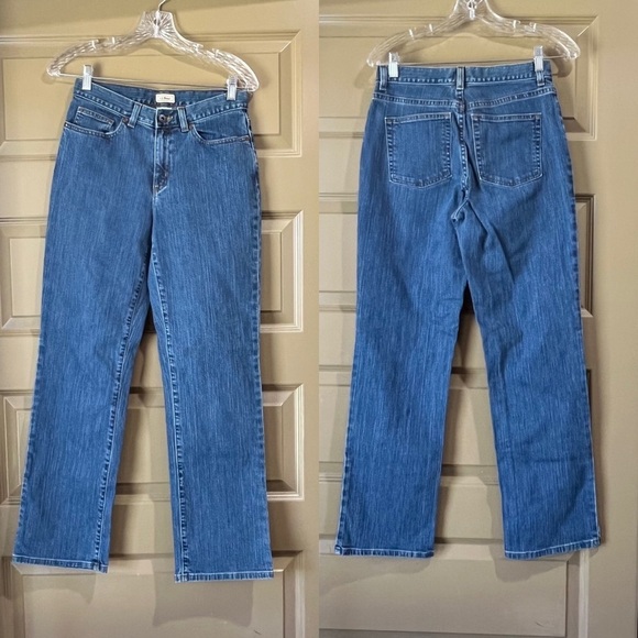 Vintage LL Bean Women’s High Waist Mom Denim Jeans Size 6 Regular Baggy - Picture 1 of 7